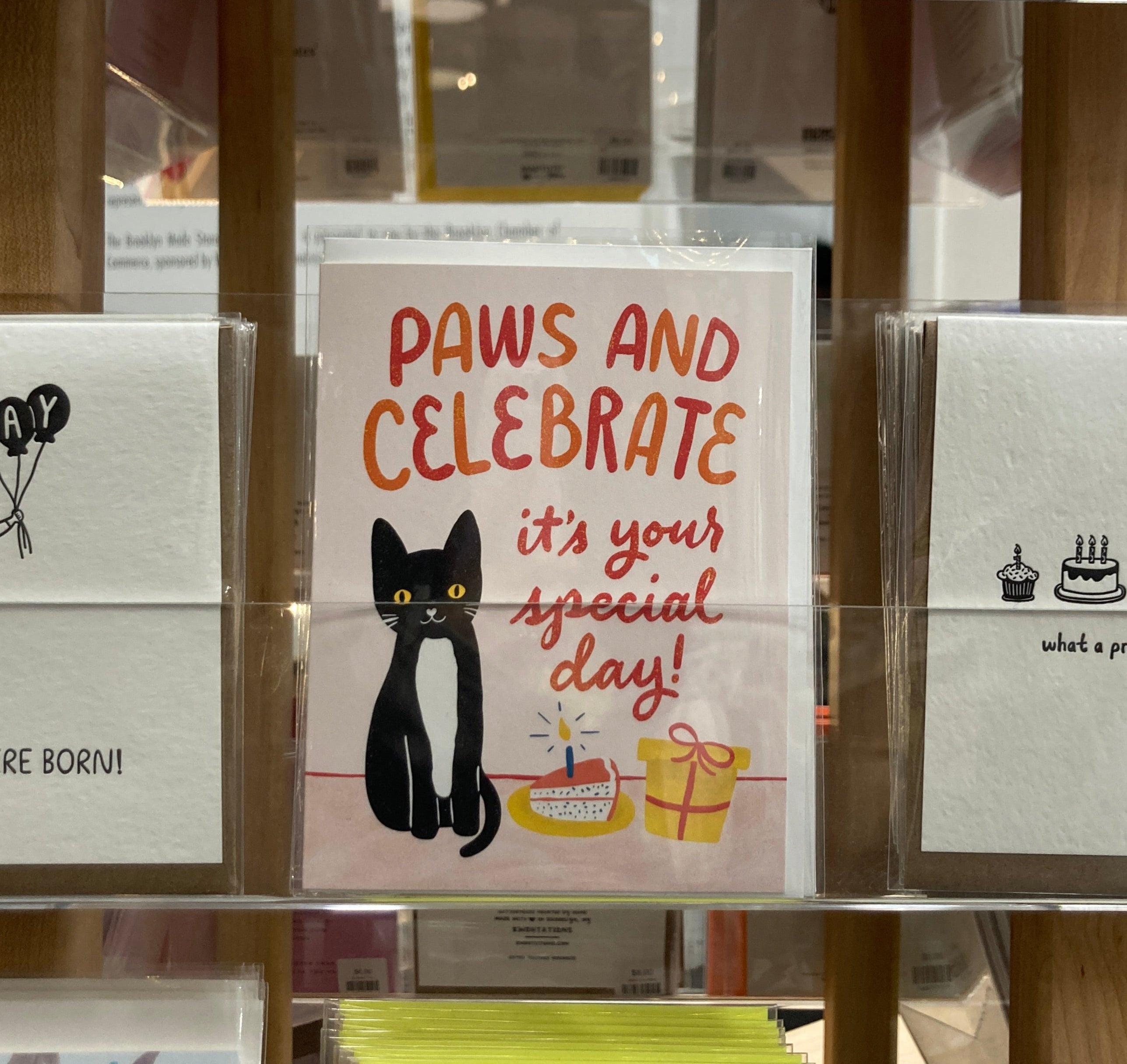 Paws and Celebrate Birthday Card