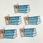 Coffee and Books Sticker Happiest when Reading