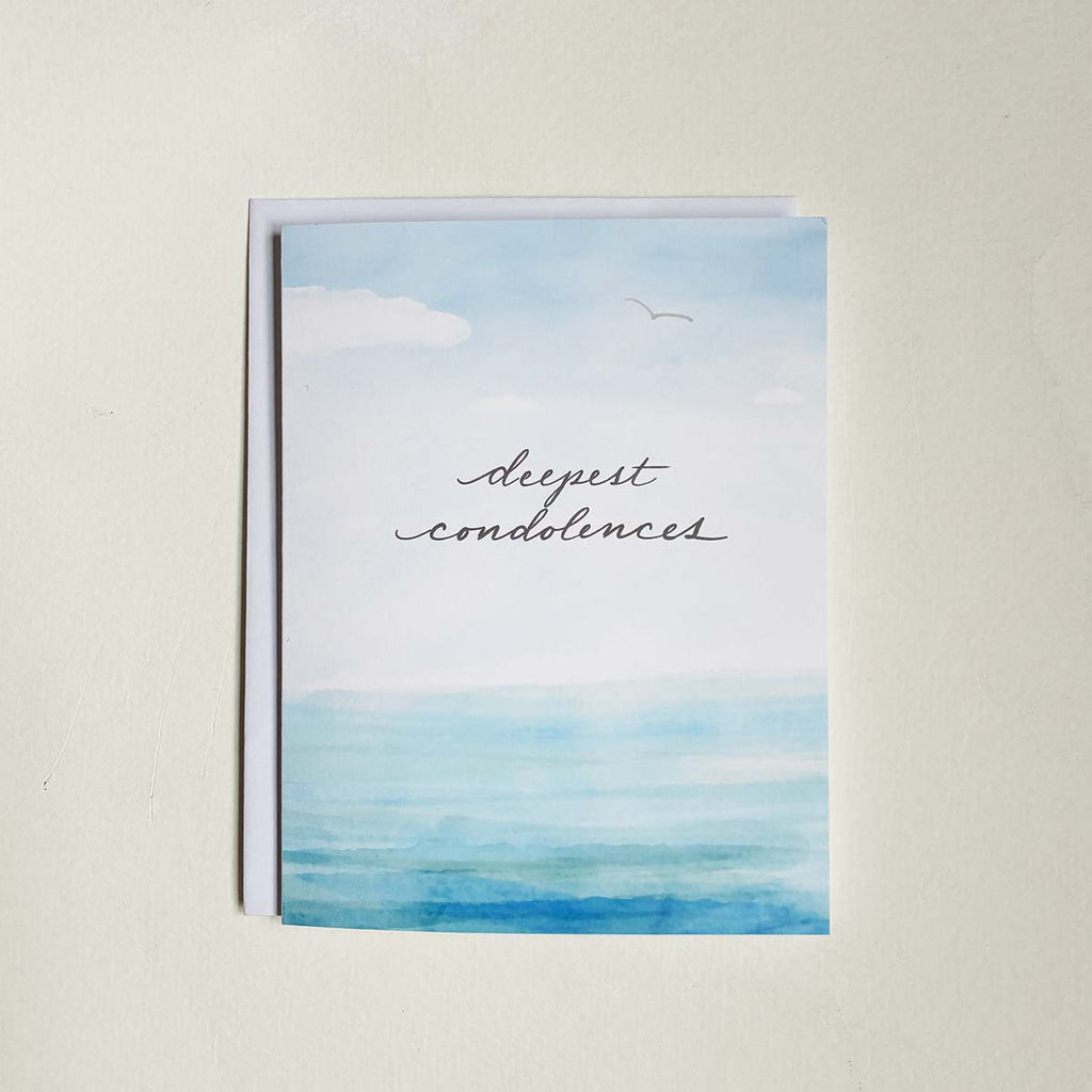 deepest condolences, ocean, water, waves, sky