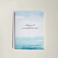 deepest condolences, ocean, water, waves, sky