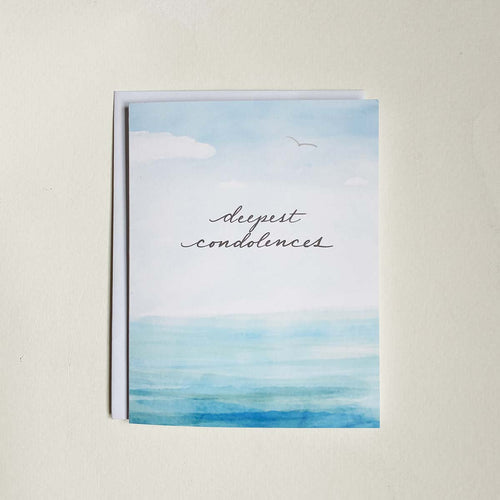 deepest condolences, ocean, water, waves, sky