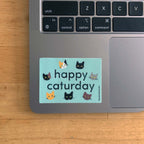 Happy Caturday Sticker