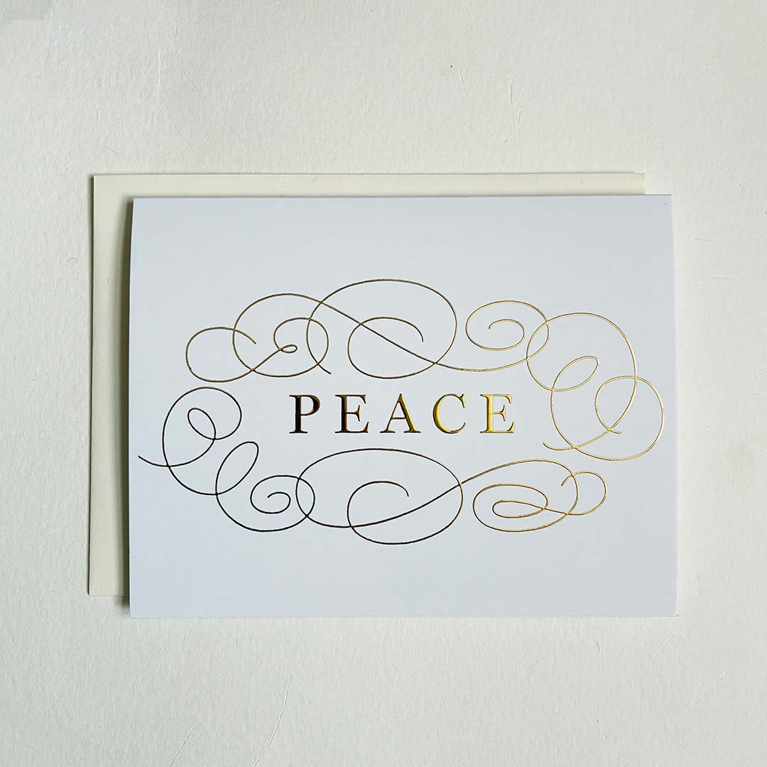 Peace Holiday Foil Card