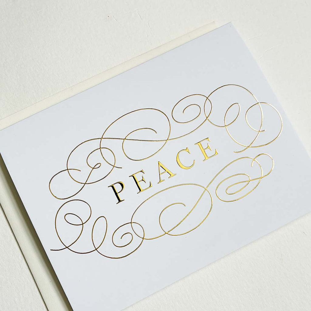 Peace Holiday Foil Card