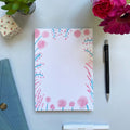 Pink Flower Notepad