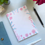 Pink Flower Notepad