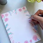Pink Flower Notepad