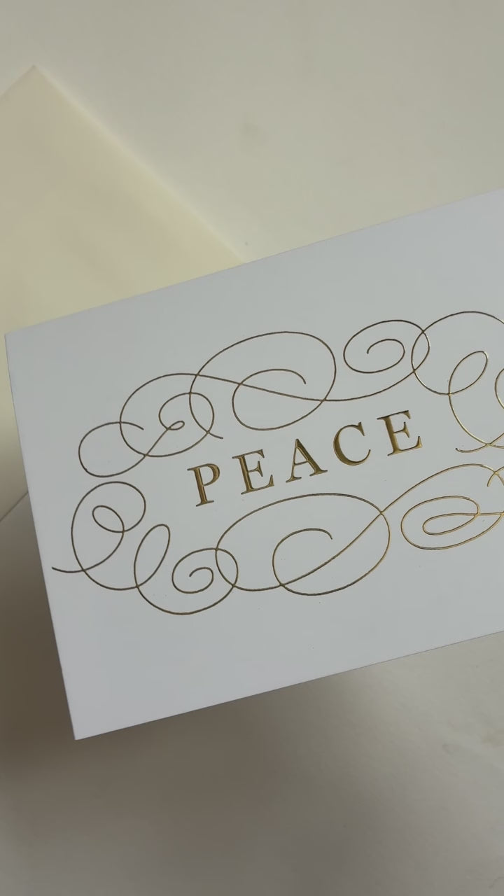 Peace Holiday Foil Card