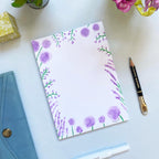 Purple Flower Notepad
