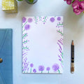 Purple Flower Notepad