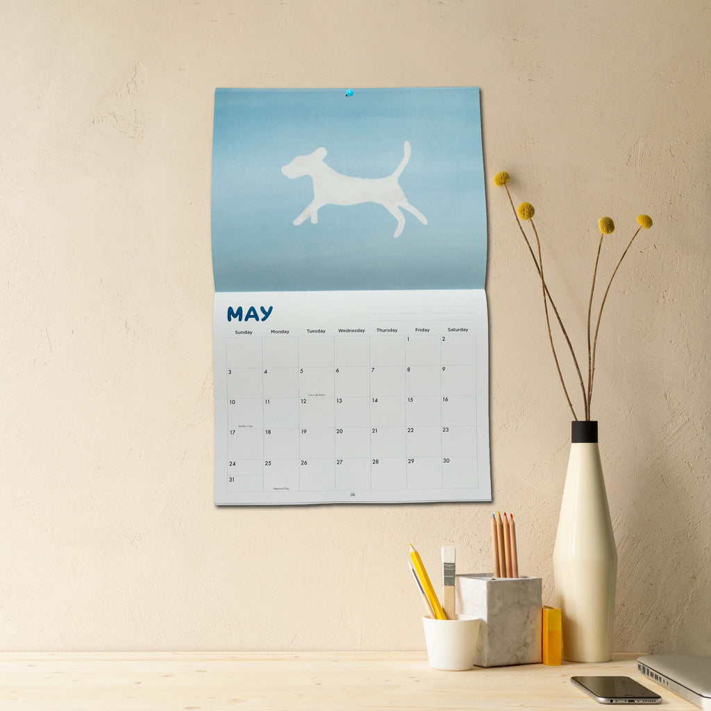 2026 Pet Calendar on Wall