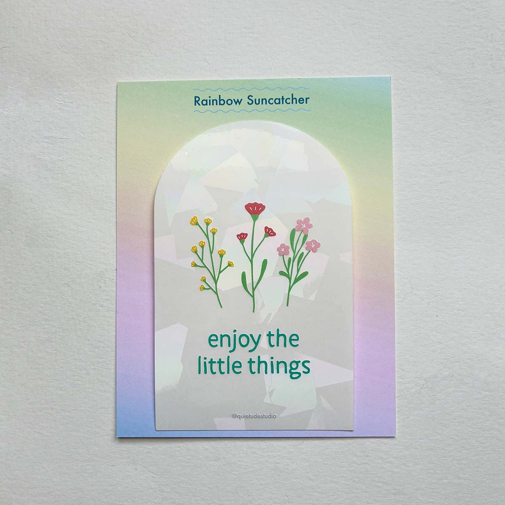 Enjoy the Little Things Wildflower Suncatcher
