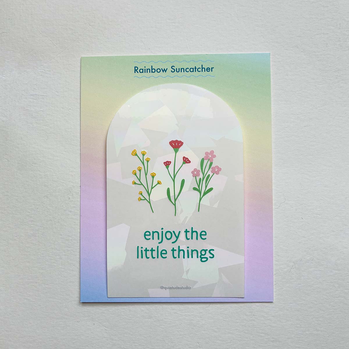 Enjoy the Little Things Wildflower Suncatcher