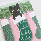 Fa La La Cat Holiday Card