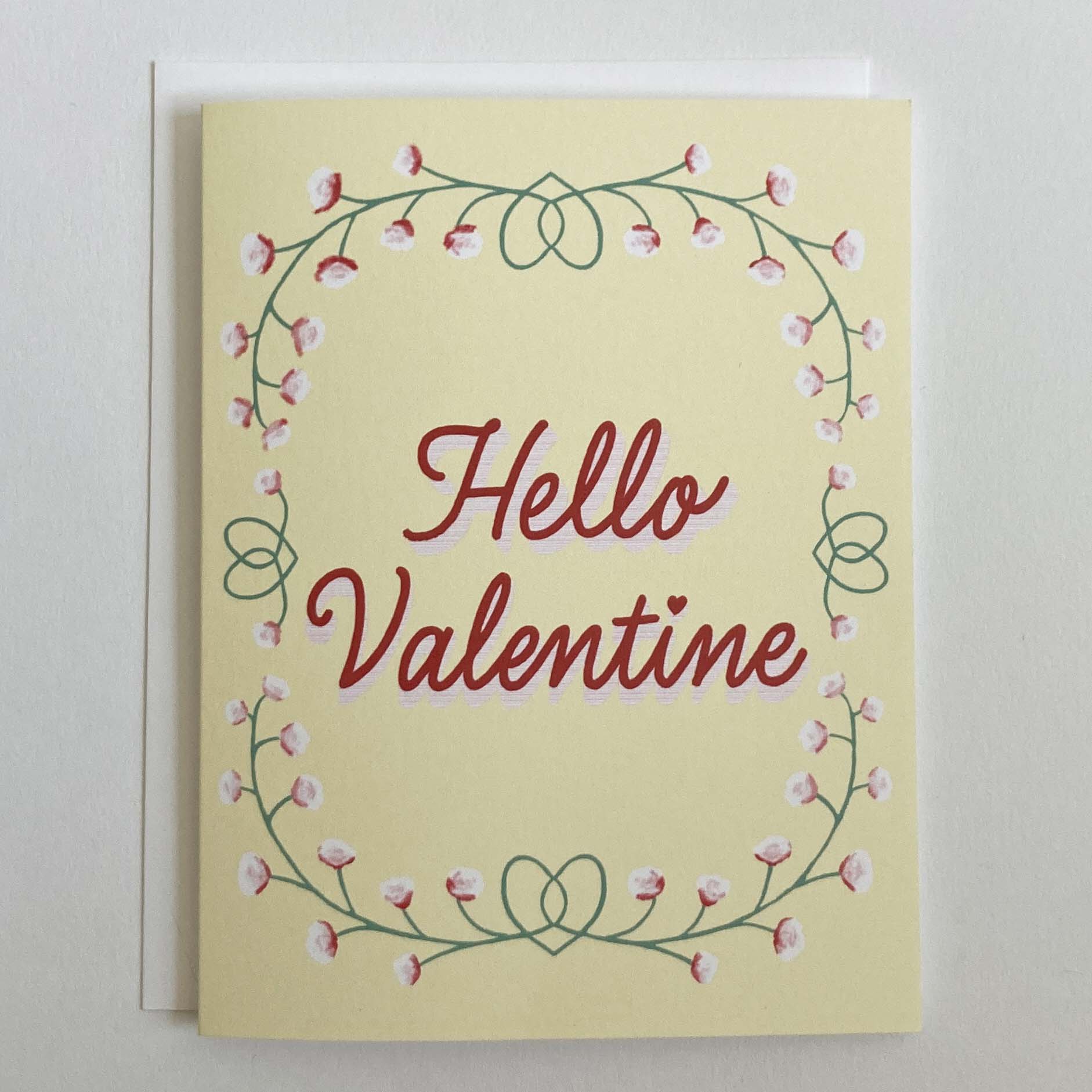 Hello Valentine Card