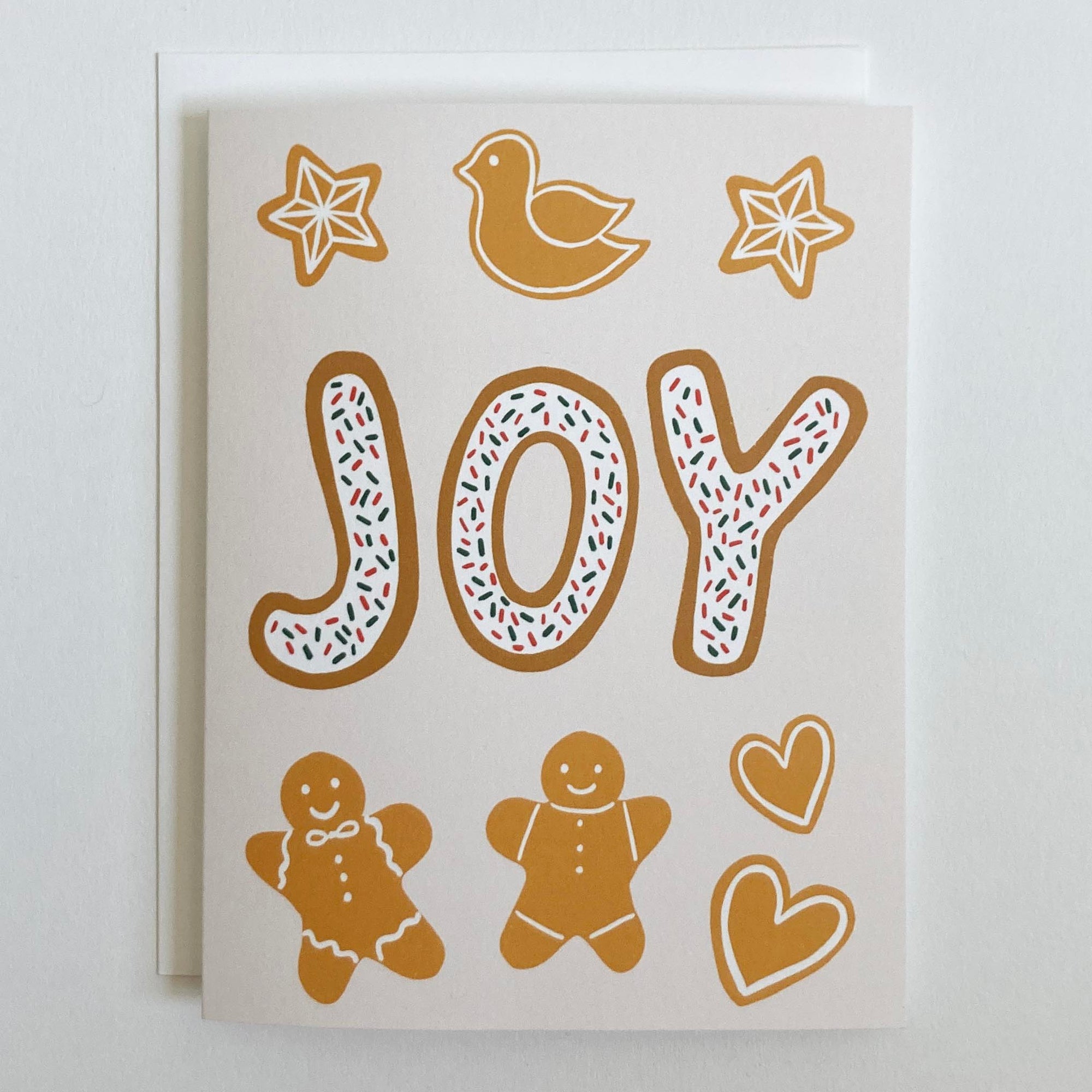 Joy Gingerbread Holiday Card
