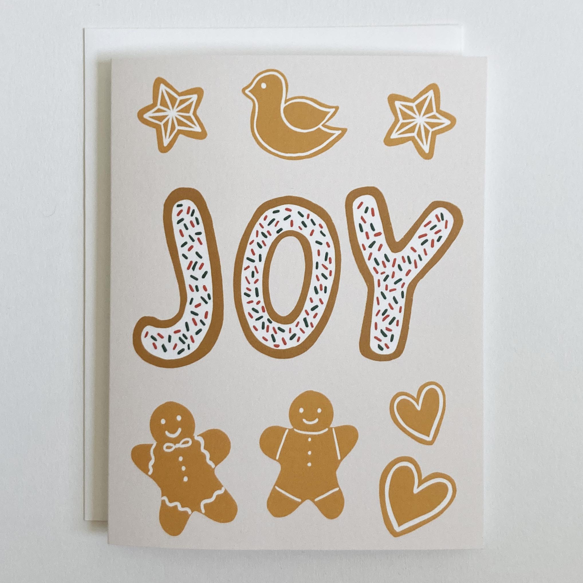 Joy Gingerbread Holiday Card