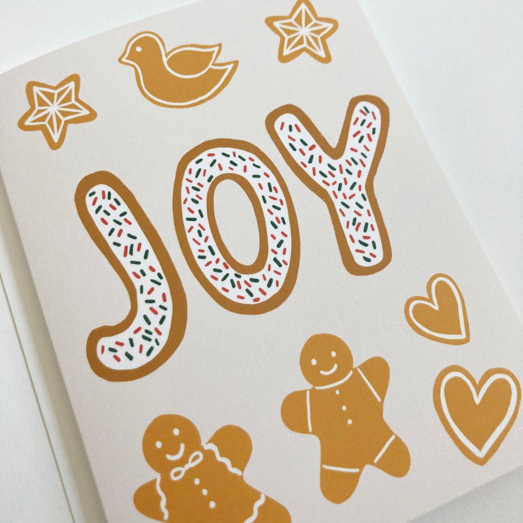 Joy Gingerbread Holiday Card