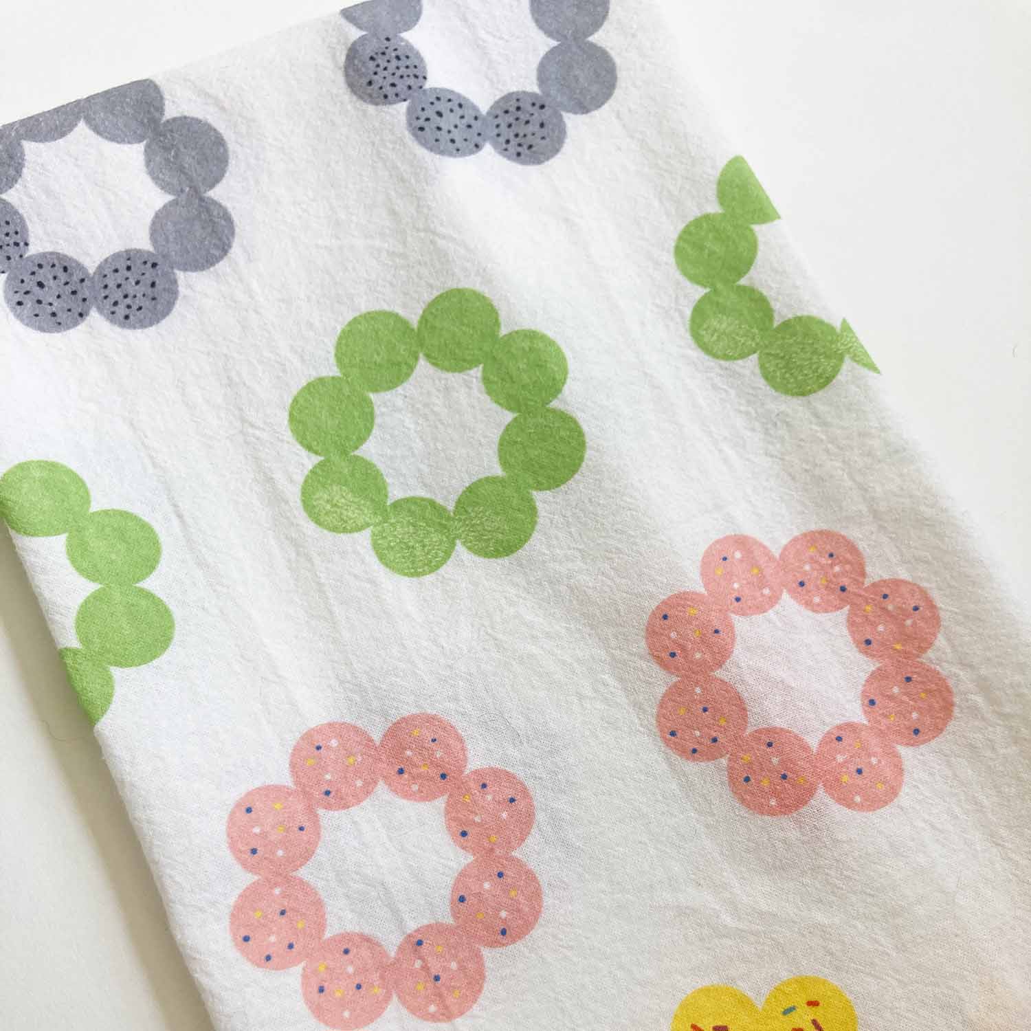 pastel dish cloth