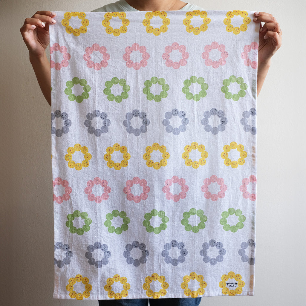 Holding Donut Tea Towel