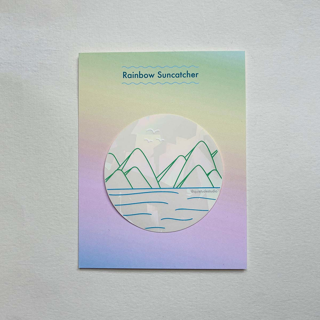 Nature Mountains and Water Suncatcher