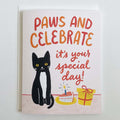 Paws and Celebrate Birthday Card