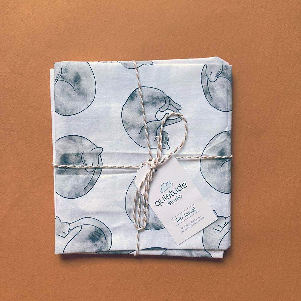 Cat Cotton Tea Towel