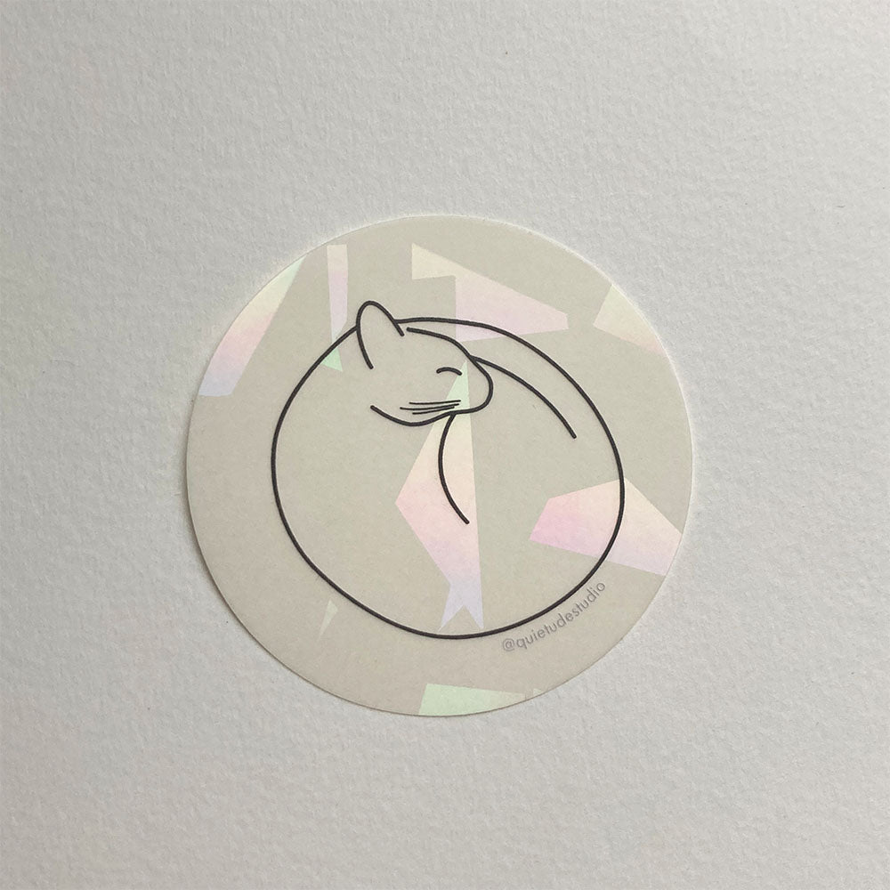 Sleeping Cat Sticker Decal